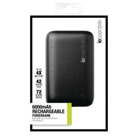 Iessentials 6,000Mah Power Bank (Black)