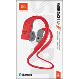 JBL Endurance Jump - Earphones with mic - in-ear - over-the-ear mount - Bluetooth - wireless - red