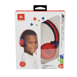 JBL JR310 Headphones For Portable electronics / For Tablet - Wired - Red