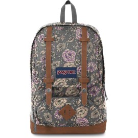 JanSport Cortlandt 15-inch Laptop Backpack - 25 Liter Travel Pack, Boho Floral Graphite Gre