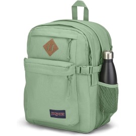 JanSport Main Campus FX Backpack - Travel, or Work Bookbag w 15-Inch Laptop Pack with Leather Trims, Loden Frost