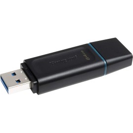 Kingston DataTraveler Exodia - USB flash drive - 64 GB - USB 3.2 Gen 1 - black with teal