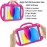 LTROP Kids Case for iPad 10th Generation(2022 Release, 10.9 Inch), iPad 10.9 Inch Case with Shoulder Strap hot pink