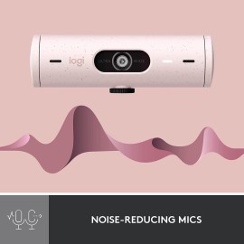 Logitech BRIO Rose 500 Webcam color 4 MP 1920 x 1080 720p, 1080p audio - USB-C