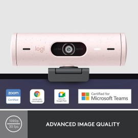 Logitech BRIO Rose 500 Webcam color 4 MP 1920 x 1080 720p, 1080p audio - USB-C