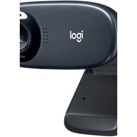 Logitech C310 HD Webcam, 720p/30fps, Widescreen HD Video Calling, HD Light Correction, Noise-Reducing Mic, For Skype, FaceTime, Hangouts, WebEx, PC/Mac/Laptop/Macbook/Tablet - Black