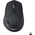 Logitech M720 Triathlon Multi-Device Wireless Mouse, Bluetooth, USB Unifying Receiver, 1000 DPI, 8 Buttons | Compatible with Laptop, PC, Mac, iPadOS - Black