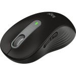 Logitech Signature M650 L Full Size Wireless Mouse - For Large Sized Hands, Silent Clicks, Customizable Side Buttons, Bluetooth, Multi-Device Compatibility - Black