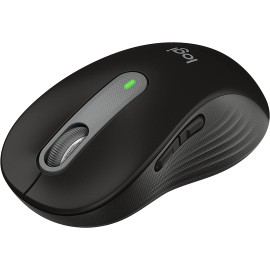 Logitech Signature M650 L Full Size Wireless Mouse - For Large Sized Hands, Silent Clicks, Customizable Side Buttons, Bluetooth, Multi-Device Compatibility - Black