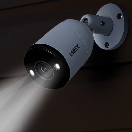 Lorex 8-Channel 4K Uhd Outdoor Wired Analog Security System With 3 Tb Fusion™ Nvr And Weatherproof Ip Bullet Cameras With Smart Deterrence (6 Cameras)