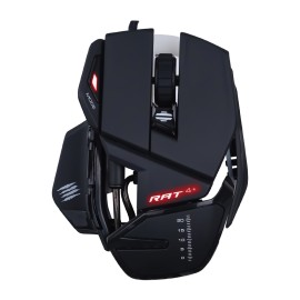 Mad Catz R.A.T. 4+ Optical Corded Gaming Mouse, Black