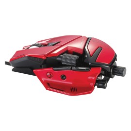 Mad Catz R.A.T. 8+ Adv Highly Customizable Optical Corded Gaming Mouse, Red