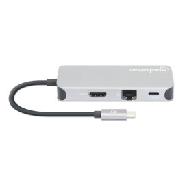 Manhattan 8-Port Usb-C® Docking Station, 100 Watt With Pd