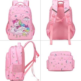 Meisohua BLUEHEARTS  Backpack Set for Girls School Backpack for Kids Preschool Kindergarten Elementary School Bookbag