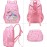 Meisohua BLUEHEARTS  Backpack Set for Girls School Backpack for Kids Preschool Kindergarten Elementary School Bookbag