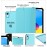 MoKo iPad 10th Generation Case 2022, Slim Stand Hard PC Translucent Back Shell Smart Cover Case for iPad 10th Gen 10.9 inch 2022, Support Touch ID, Auto Wake/Sleep, Azure
