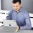 MoKo iPad 10th Generation Case 2022, Slim Stand Hard PC Translucent Back Shell Smart Cover Case for iPad 10th Gen 10.9 inch 2022, Support Touch ID, Auto Wake/Sleep, YELLOW