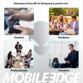 Mobile Edge Alienware Orion M17x ScanFast TSA Checkpoint Friendly 17.3-Inch Gaming Laptop Backpack (ME-AWBP2.0), Black