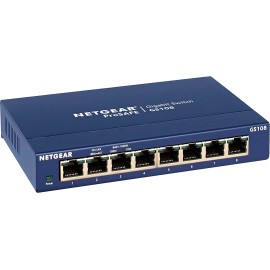 Netgear ProSafe GS108v4 Switch unmanaged 8 x 10/100/1000 desktop, wall-mountable