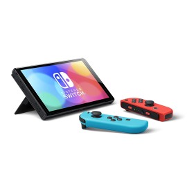 Nintendo 115464 Switch OLED Model w/ Neon Red & Neon Blue Joy-Con Neon Red/Neon Blue