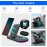OVISBAI 3 in 1 Android Wireless Charger for Samsung Devices, Wireless Charging Station for Samsung Galaxy S22/S22+/S22 Ultra/S21/S20/S10/Note20, Galaxy Watch 4/Classic/3,Galaxy Buds/Pro/+/Live Black