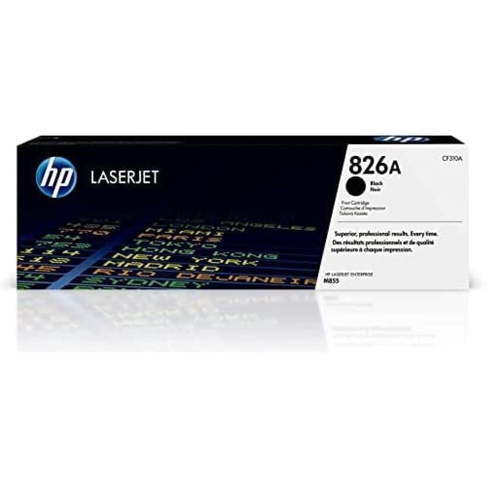Original HP 826A Black Toner Cartridge | Works with HP Color LaserJet Enterprise M855 Series | CF310A