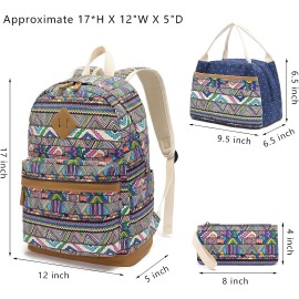 Pawsky School backpack for Teen Girls Women Kids School Bags College Bookbag, 15 Inch