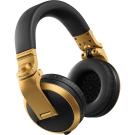 Pioneer DJ HDJ-X5BT-N - Closed-back, Bluetooth-compatible, Circumaural DJ Headphones with 40mm Drivers, 5Hz-30kHz Frequency Range,  etachable Cable, and Carry Pouch - Gold