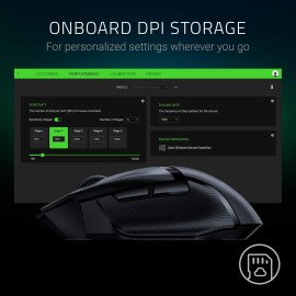 Razer Basilisk X HyperSpeed Wireless Gaming Mouse: Bluetooth & Wireless Compatible, 16K DPI Optical Sensor, 6 Programmable Buttons, 450 Hr Battery, Classic Black