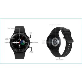 Samsung Galaxy® Watch4 Classic Smart Watch And Fitness Tracker, 46 Mm, 4G Lte, Black, Sm-R895Uzkaxaa