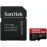 SanDisk Extreme Pro 32 GB microSDHC Memory Card + SD Adapter with A1 App Performance + Rescue Pro Deluxe 100 MB/s Class 10, UHS-I, U3, V30 SDSQXCG-032G-GN6MA, Red/Gold