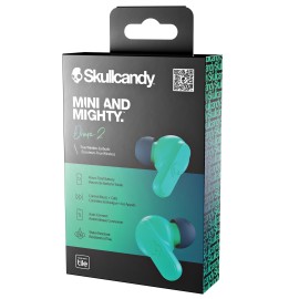 Skullcandy Dime True 2 In-Ear True Wireless Stereo Bluetooth Earbuds With Microphones (Dark Blue/Green)