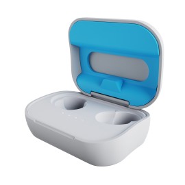 Skullcandy Grind In-Ear True Wireless Stereo Bluetooth Earbuds With Microphone (Light Gray/Blue)