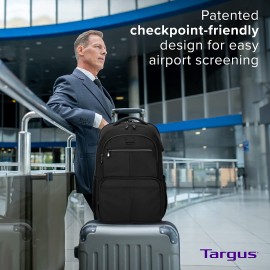 Targus Classic Slim Business Professional Travel and Commuter Bag for 16-Inch Laptop, Black (TCT027US)