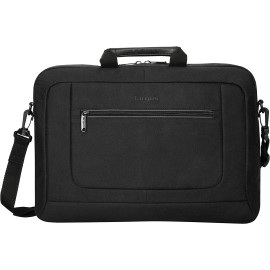 Targus Laptop Bag for Laptops up to 15.6-Inches, Computer Bags for Women Men, Microsoft Apple Lenovo Dell and HP Laptop Case, Shoulder Bag for Men/Women, Computer Messenger Bag, Black (TBT935GL)