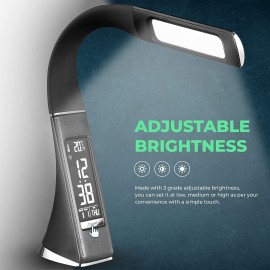 Tech Squared Flexible Lamp with Wireless Charging