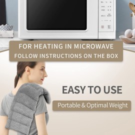UNCN Microwave Heating Pad 7x17" | Microwavable Heat Pad for Pain Relief | Reusable Bean Bag