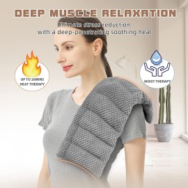 UNCN Microwave Heating Pad 7x17" | Microwavable Heat Pad for Pain Relief | Reusable Bean Bag