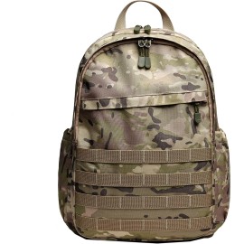 Wraifa ARMY Boys Backpack With Lunch Box Waterproof Kids School Bag Outdoor Travel Camping Daypack Camo