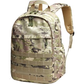 Wraifa ARMY Boys Backpack With Lunch Box Waterproof Kids School Bag Outdoor Travel Camping Daypack Camo