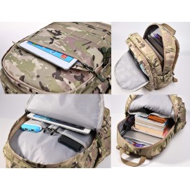 Wraifa ARMY Boys Backpack With Lunch Box Waterproof Kids School Bag Outdoor Travel Camping Daypack Camo