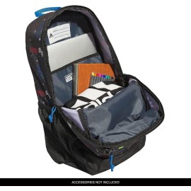 adidas Creator 2 Backpack, Icon Brand Love Black/Bright Royal Blue, One Size