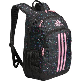 adidas Creator 2 Backpack, Speckle Black/Bliss Pink/Black, One Size