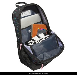 adidas Creator 2 Backpack, Speckle Black/Bliss Pink/Black, One Size