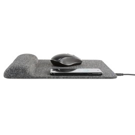 Allsop Powertrack Plush Wireless Charging Mousepad With Wrist Rest