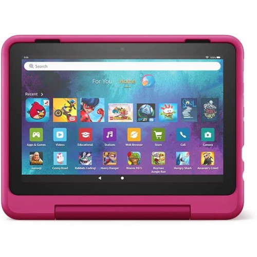 Amazon 6521165 Fire HD 8 Kids Pro tablet, 8" HD display, ages 6-12, 30% faster processor, 13 hours battery life, Kid-Friendly Case, 32 GB, (2022 release), Rainbow Universe