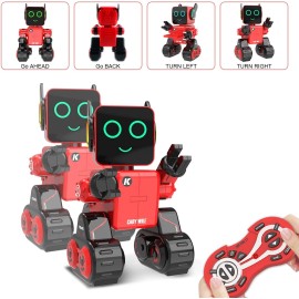 ANYSUNRobot Toy for Kids, Intelligent Interactive Remote Control Robot with Built-in Piggy Bank Educational Robotic Kit Walks Sings and Dance for Boys and Girls Birthday