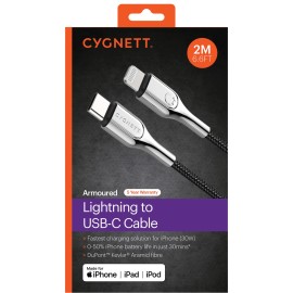 Armored Lightning To Usb-C Charge And Sync Cable (6 Feet)