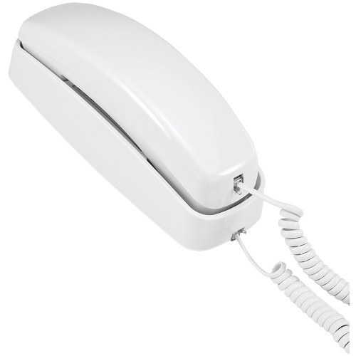 At&T Corded Trimline Phone With Lighted Keypad (White)