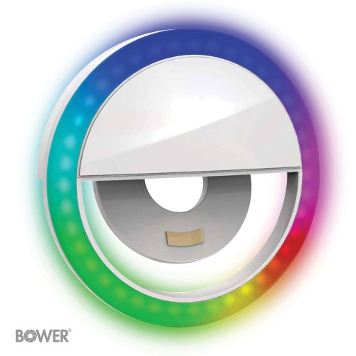 Bower Rgb Clip-On Selfie Led Ring Light For Smartphones